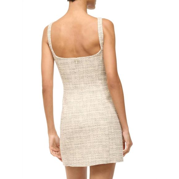 NEW STAUD edie mini dress in ivory multi - Picture 3 of 5
